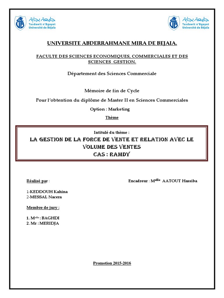 Gestion de la Force de Vente et Ventes | PDF | Commercialisation | Sodles