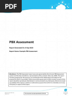 CUCM - PBX Assessment Example