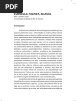 Curriculo, Politica, Cultura