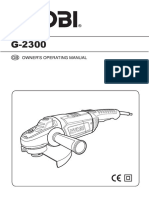 G-2300 Angle Grinder Safety Guide