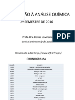 Aula 1 Soluções e Cálculos de Concentrações