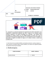 Actividad N°3 Presupuesto Familiar