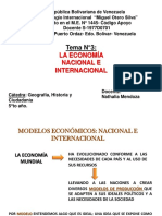 Tema N °3:: La Economía Nacional E Internacional