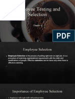 Employee Testing and Selection