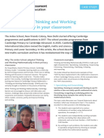 Implementing Thinking and Working Mathematically