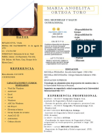 María Angelita Ortega Toro CV 