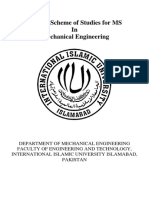 Revised Scheme of Studies For MS in Mechanical Engineering