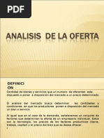 Analisis de La Oferta