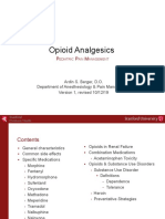Opioid Analgesics: Ardin S. Berger, D.O. Department of Anesthesiology & Pain Management Version 1, Revised 10/12/19