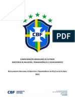 Regulamento Nacional de Registro e Transferência de Atletas de Futebol 2021