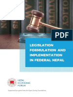 Supported by A Grant From The Open Society Foundations: Legislation Formulation and Implementation in Federal Nepal