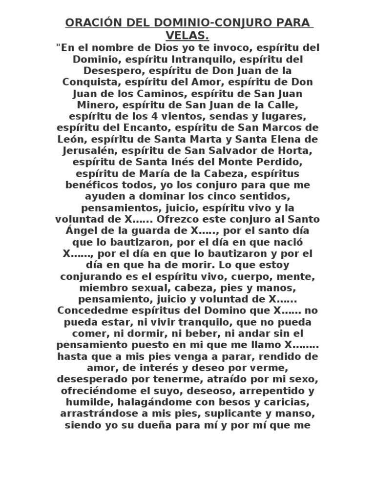 Oracion Del Dominio