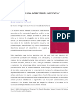 El Caso de La Alfabetizacion Cuantitativa