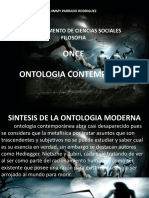 ONTOLOGIA CONTEMPORANEA - Filosofia Once San Martin de Los Llanos Meta