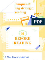 Techniques of Teaching Strategic Reading