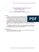 Primeros Auxilios Psicologicos e Intervención en Crisis Desde El Trabajo Social