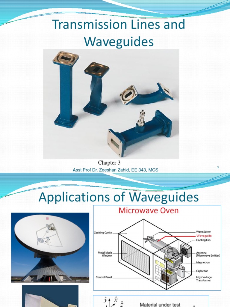 Transmission Lines and Waveguides Asst Prof Dr. Zeeshan Zahid, EE 343