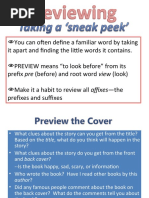 Reading Strategy (Previewing)