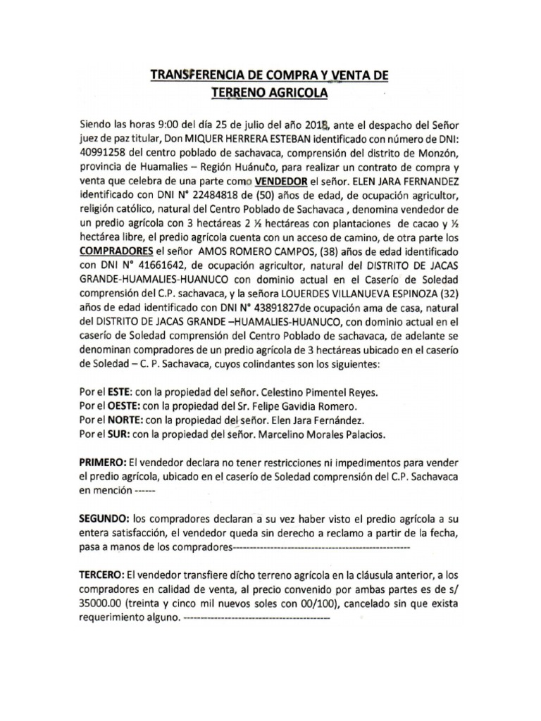 Modelo de Compra y Venta | PDF