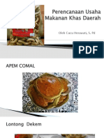 Ide dan peluang usaha makanan khas 