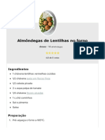 Almôndegas de Lentilhas no forno - Anita Healthy 3