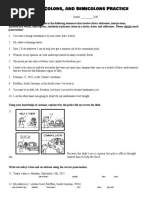 Monroe 14 - Commas, Colons, and Semicolons Practice