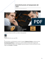 Carlsen vs Nepomniachtchi previo al Campeonato del Mundo de la FIDE 2021