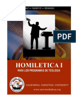Homilética I para Los Programas de Teología Autor California Christian University