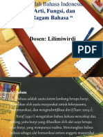 Pert. 2 Arti, Fungsi, Dan Ragam Bahasa