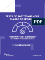 Test de Positionnement Mathematiquesmaths 1038773