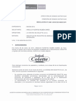 Colette: Resolución #2469 - 2015/CSD-INDECOPI