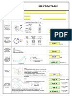 Size and Calculate Thrust Block Dimensions