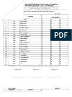 Daftar Hadir Siswa PAS 2019