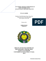 Study Model Sebaran Pergerakan (Trip Distribution) Menggunakan Metode Gravity