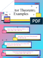 Factor Theorem Examples