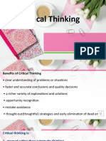 2 - Critical Thinking Benefits and Characteristics