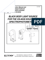 Black Body Light Source Spectrophotometer