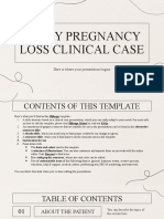 Early Pregnancy Loss Clinical Case by Slidesgo