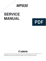 Canon PIXMA MP830 Service Manual