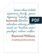 Keywords: A Vocabulary of Culture and Society - Raymond Williams