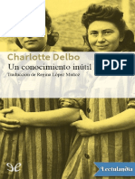 Un Conocimiento Inutil - Charlotte Delbo