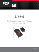 E/Ip Poe: Configuration and User Manual For PLC and PAC