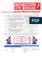 Método de Reducción de Sistemas de Ecuaciones Para Sexto de Primaria