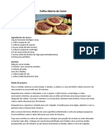 Receita Esfiha Aberta de Carne