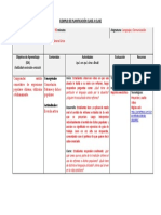 EJEMPLO DE PLANIFICACIÓN CLAses22