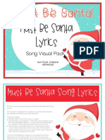 Must Be Santa Lyrics: Song Visual Pack