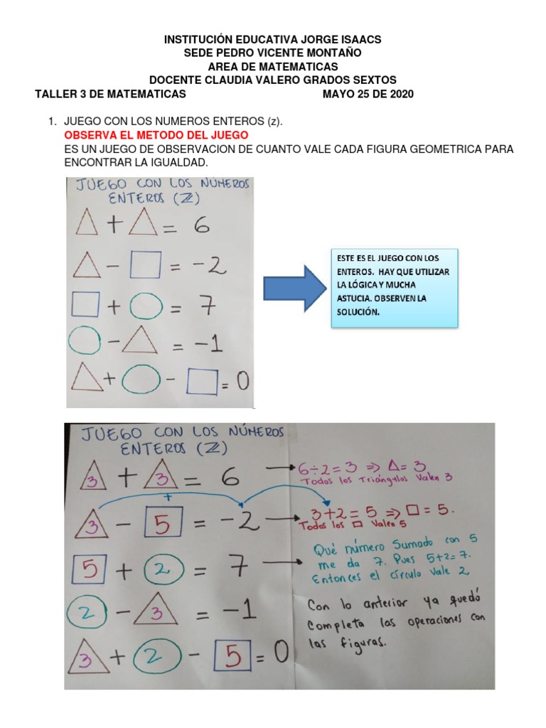 Matematicas Grado 6 | PDF