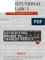 Constitutional Law-I: Kesavananda Bharti Case, 1973