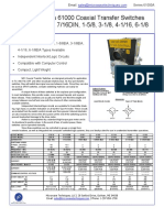 Coaxial Transfer Switches Data Sheet