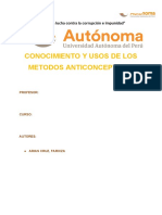 Estructura Informe Estadístico